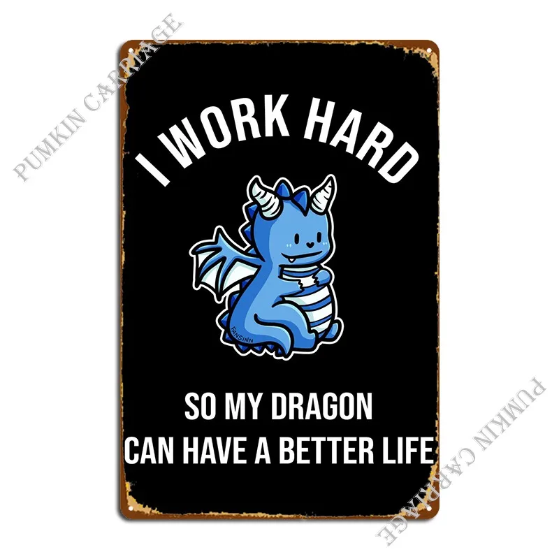 

Металлический плакат с надписью «So My Dragon C»