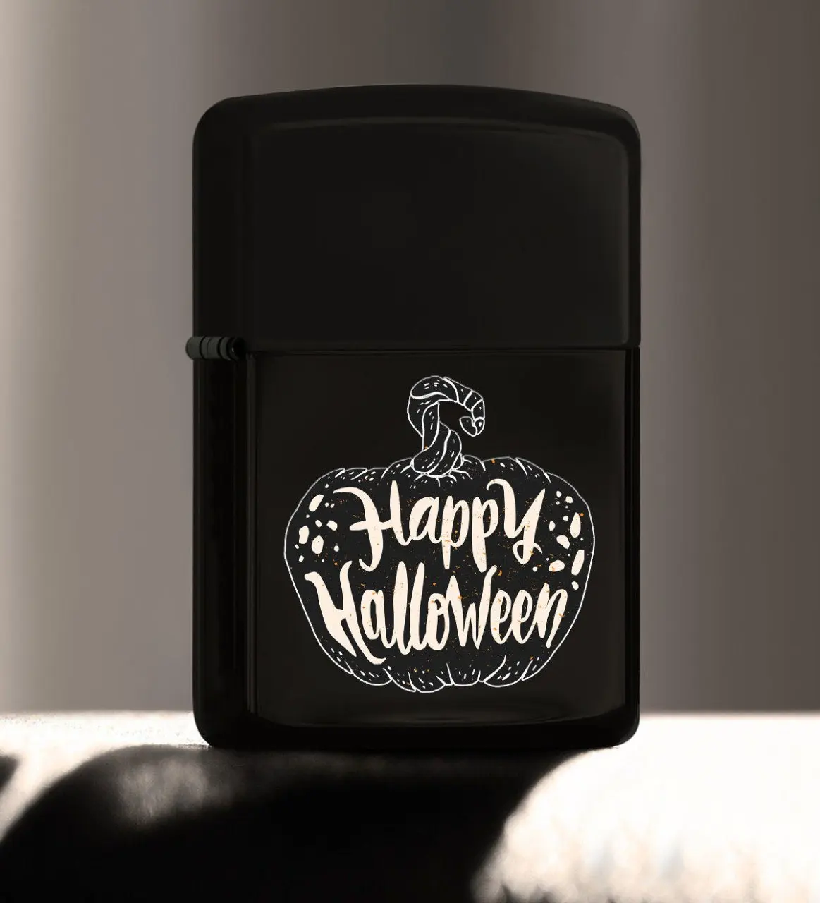 

BK Gift Happy Halloween Design Colorful Printed Black Gasoline Metal Çakmak-9