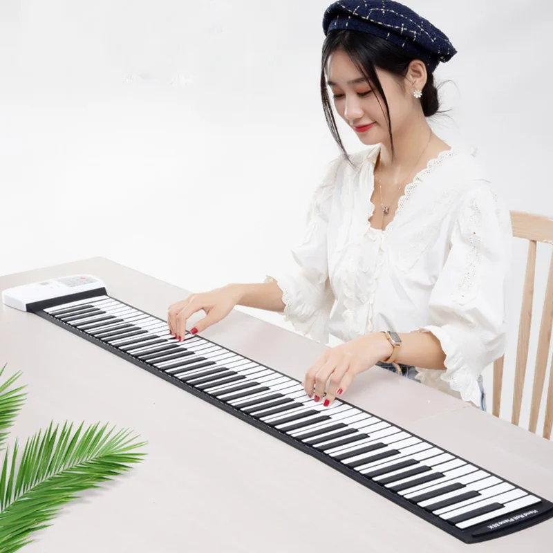 

Adult 88 Keys Rolled Electronic Piano Folding Portable Professional Mini Keyboard Piano Flexible Teclado Musical Music Supplies