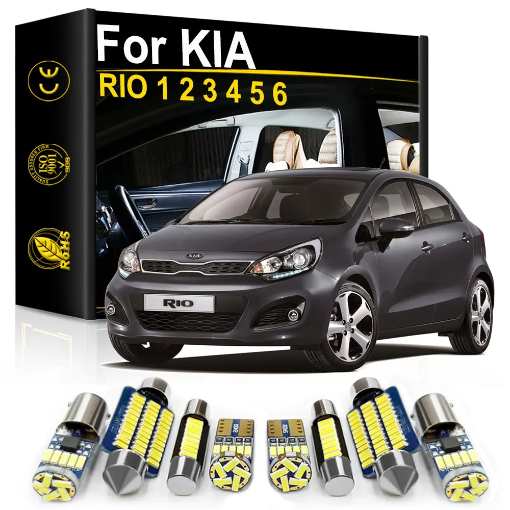 For KIA RIO 1 2 3 4 5 6 1999-2011 2012 2013 2014 2015 2016 2017 2018 2019 2020 2021 Interior LED Light Canbus Car Accessories