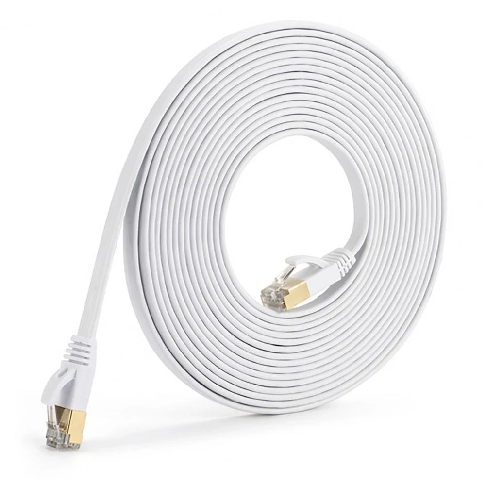 

High Speed Network Cable 20M/25M Ethernet Cable Cat7 RJ45 M/M Thin High Speed Flat Shielded Twisted Pair Internet Lan PDD-206
