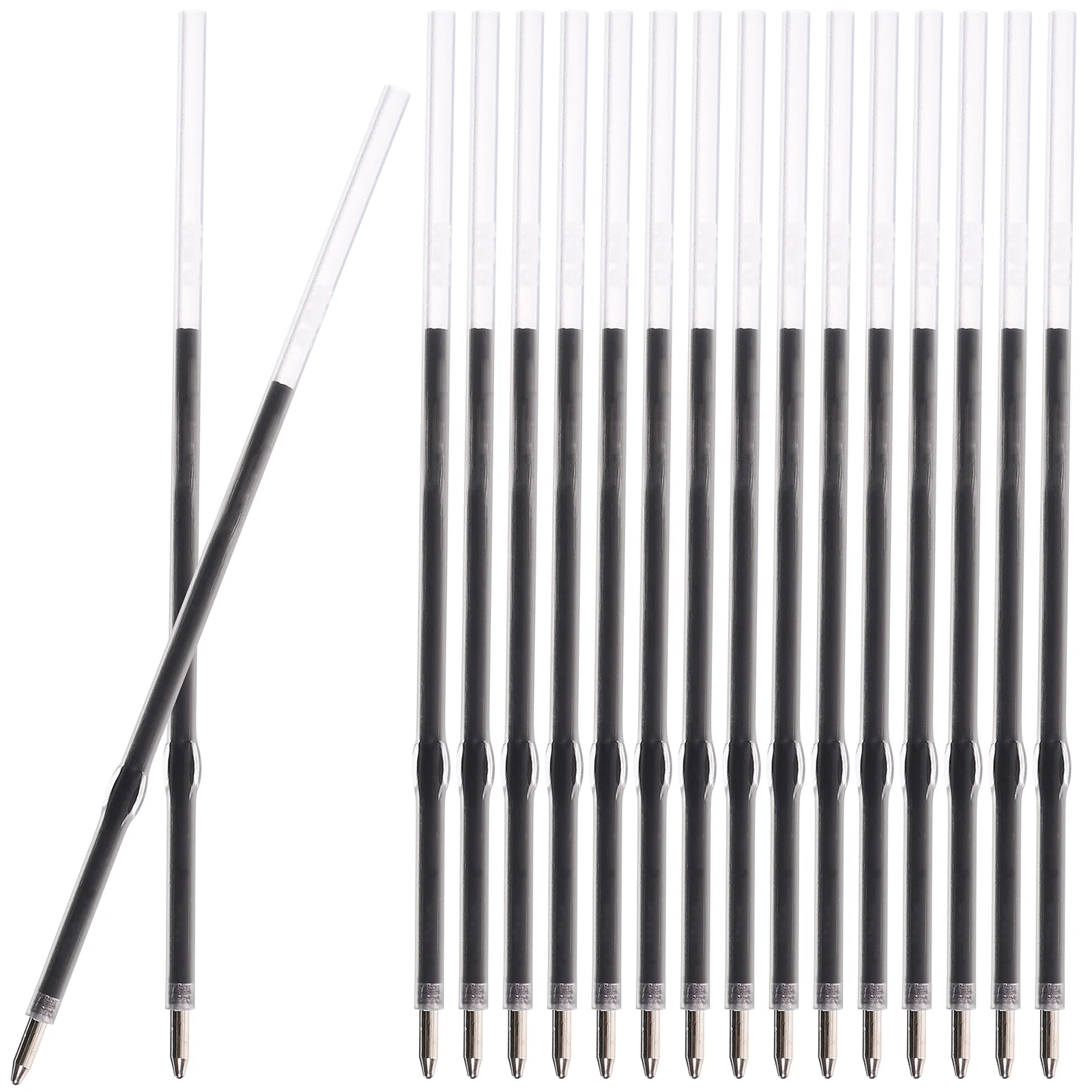 

100pcs Replacement Ballpoint Pen Refills Smooth Writing Pen Refills Press Type Ink Pen Refills