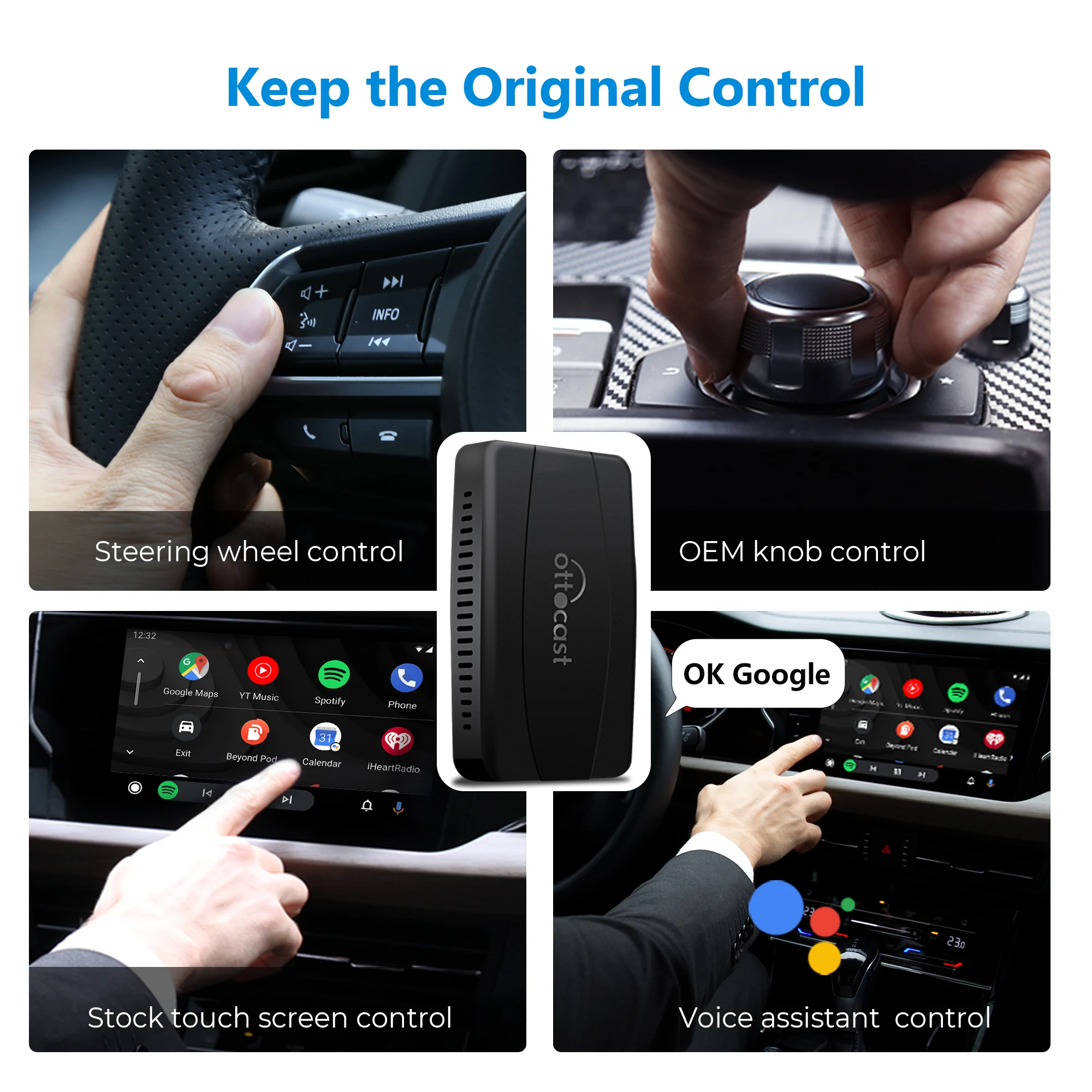 Ограниченное время предложение U2-X Беспроводной адаптер Android Auto CarPlay 2 в 1 для