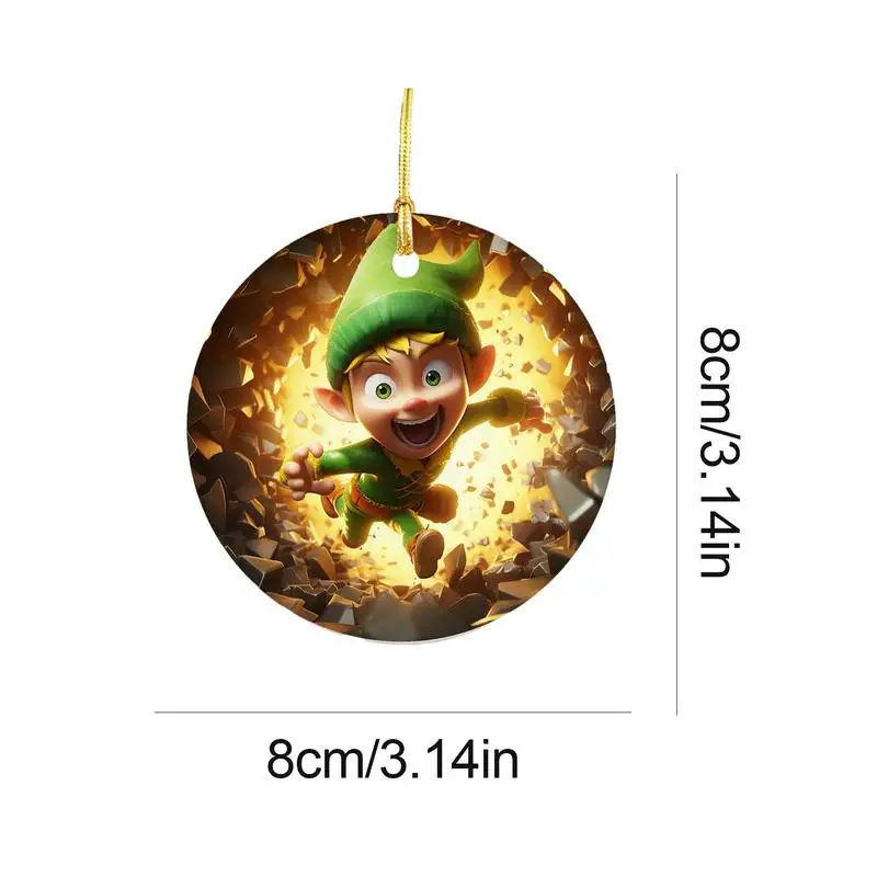 Украшения для рождественской елки акриловые 3D визуальные эффекты