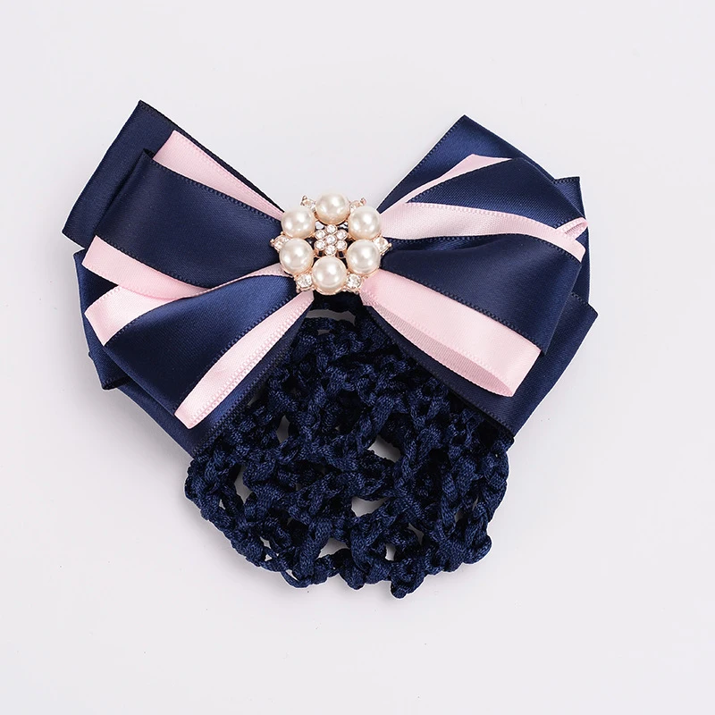 Новые модные женские заколки для волос с бантом в пучок сетка снуд Женские