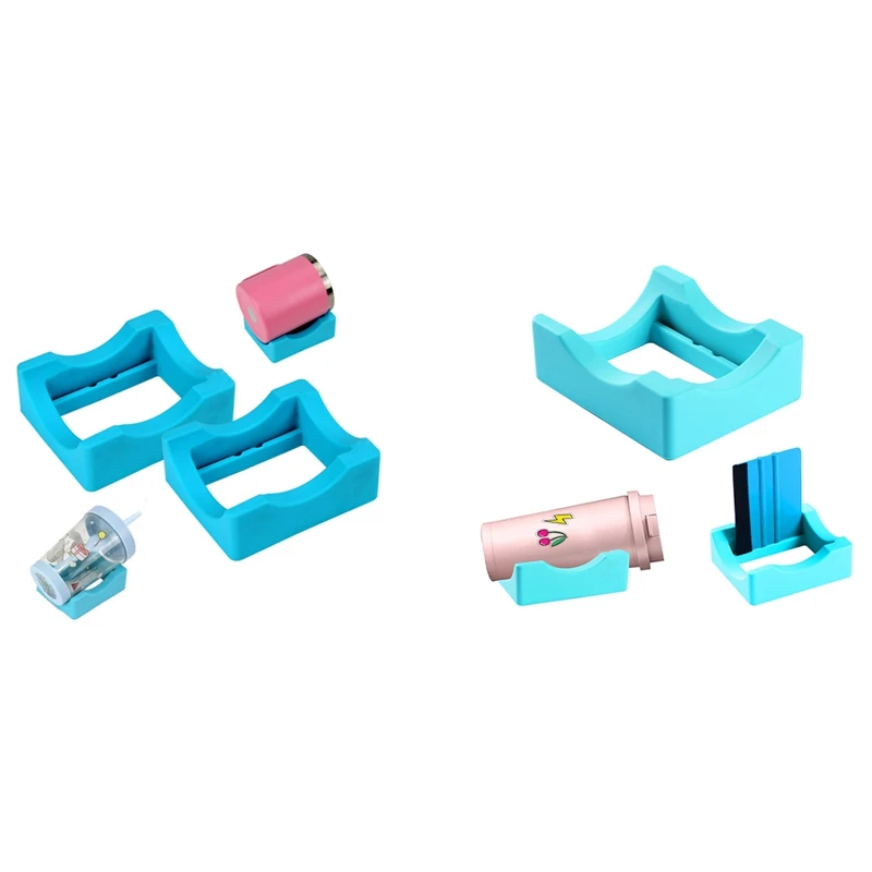 

2 упаковки силиконовых колпачков виниловых наклеек с встроенными прорезями, 2 типа поддержки кривизны