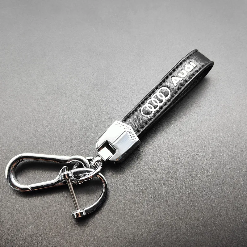 Автомобильный Стайлинг 3D металлическая + кожаная эмблема автомобильный брелок