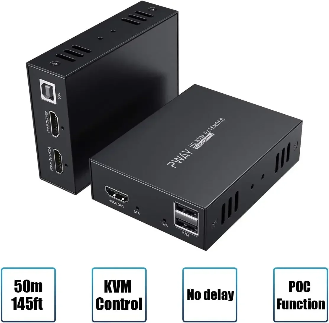 HDMI KVM USB удлинитель-передача 1080P и 3D Аудио видео через Cat5e/6 до 50 м