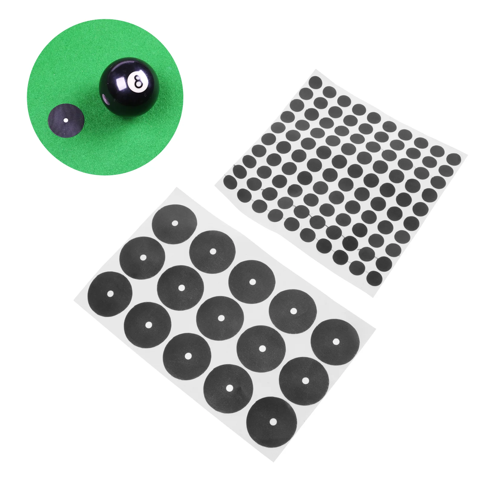 

Table Billiard Pool Black Marker Sticker Snooker Spots Stickers Tennis Point Marking Dot Billiards Adhesive Self Practice