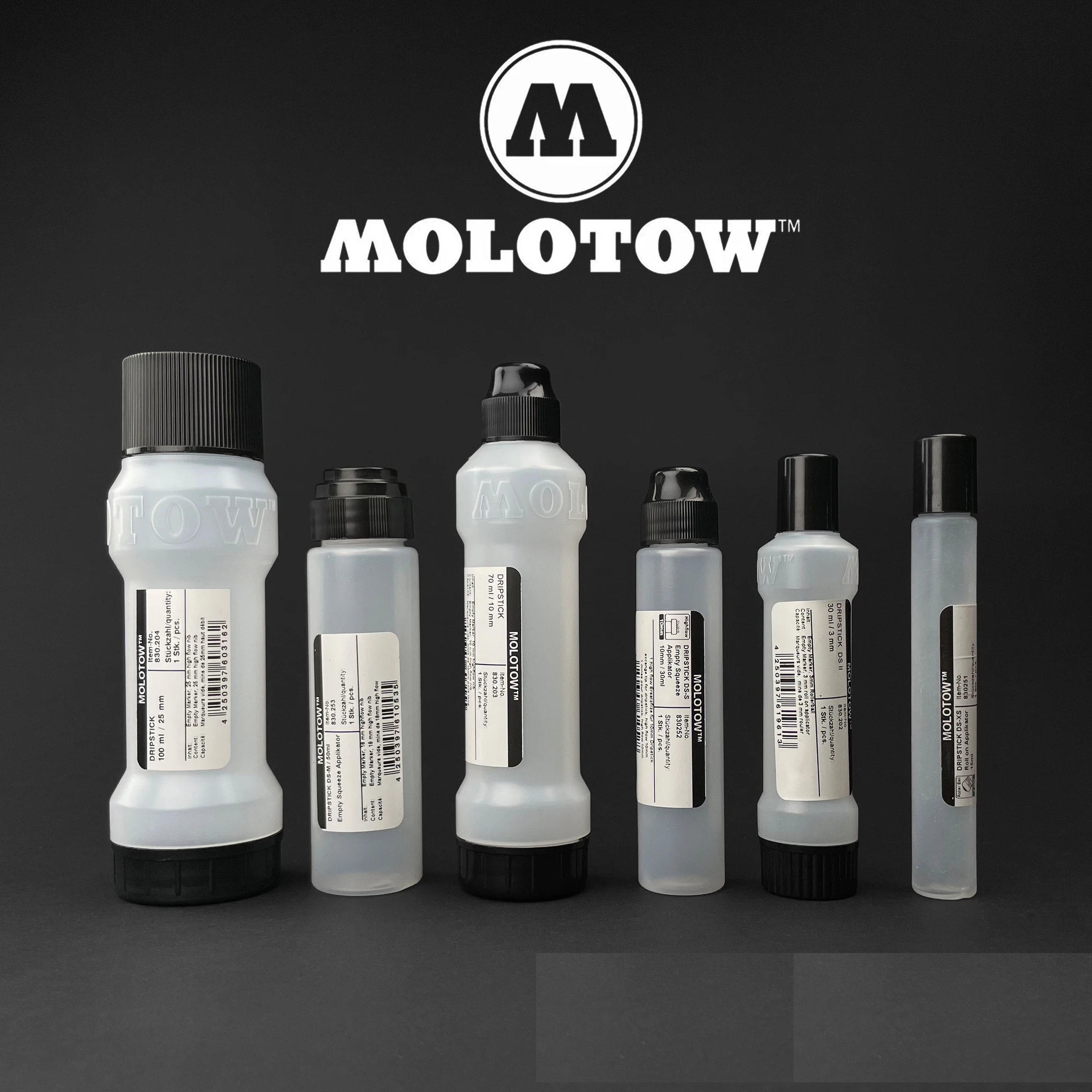 German imported MOLOTOW graffiti flow pen empty pen series 3mm 6mm 10mm 18mm 25mm