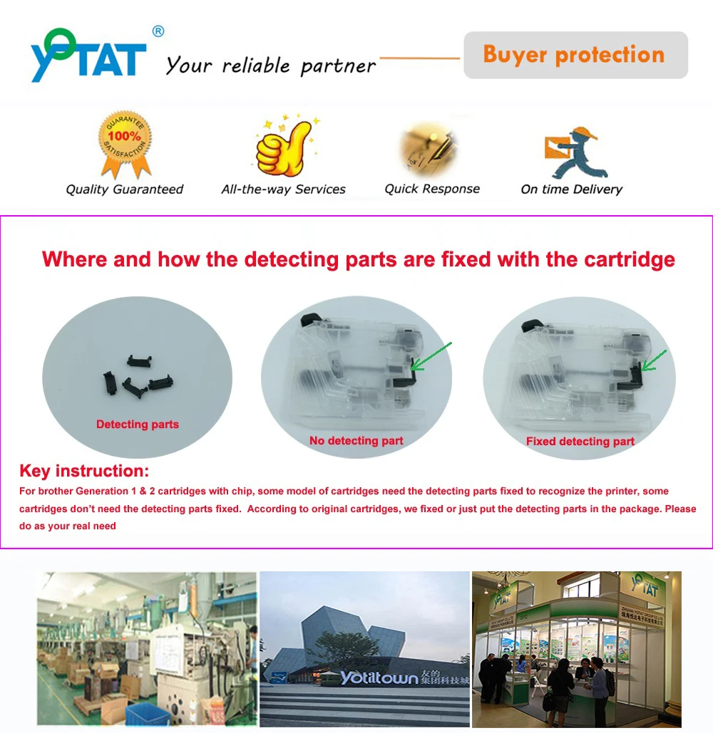 YOTAT 1 комплект пустой многоразовый картридж LC163 LC161 для Brother DCP-J152W DCP-J552DW DCP-J752DW MFC-J245