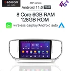 720P 360 панорамная камера Carplay 6G + 128G Android 11,0 автомобильный dvd-плеер GPS WIFI стерео радио для KIA Sportage 4 KX5 2016 - 2019