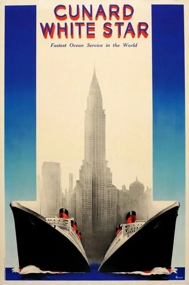 

Cunard White Star Advert Vintage Retro style Metal Sign, Ocean Liner, cruise