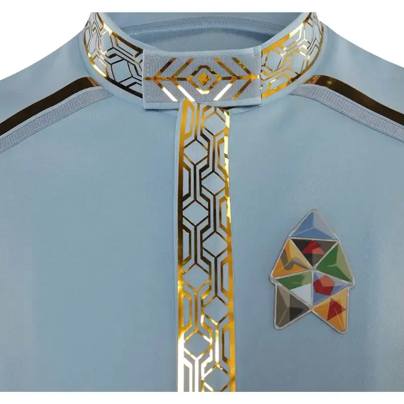 M Benga косплей фантазия синяя униформа ТВ странные новые миры костюм маскировка