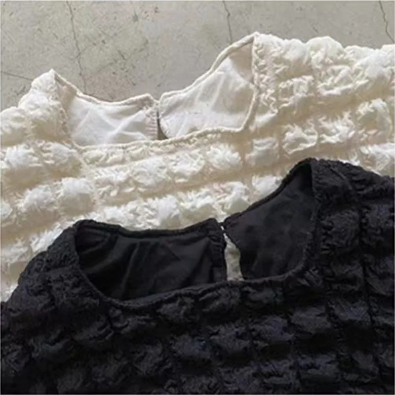 2022 Autumn  New Baby Girl Long Sleeve Clothes Set Infant Cute Puff Sleeve Tops + Shorts 2pcs Suit Cotton Baby Boys Pp Pants Set
