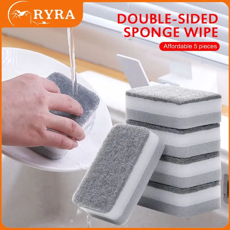 

Dishwashing Double-sided Sponge Wipe Pot Home Cleaning Cleaning Sponges Kitchen Scrubbers Double-sided Scouring Pads