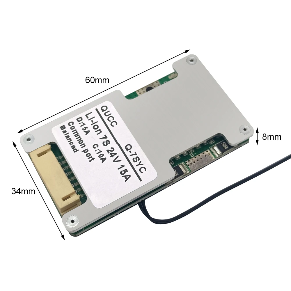 Литий-ионный аккумулятор Qucc Lifepo4 6S 7S 8S BMS 24 В 22 2 в 15 а 20 А 25 электрический инструмент