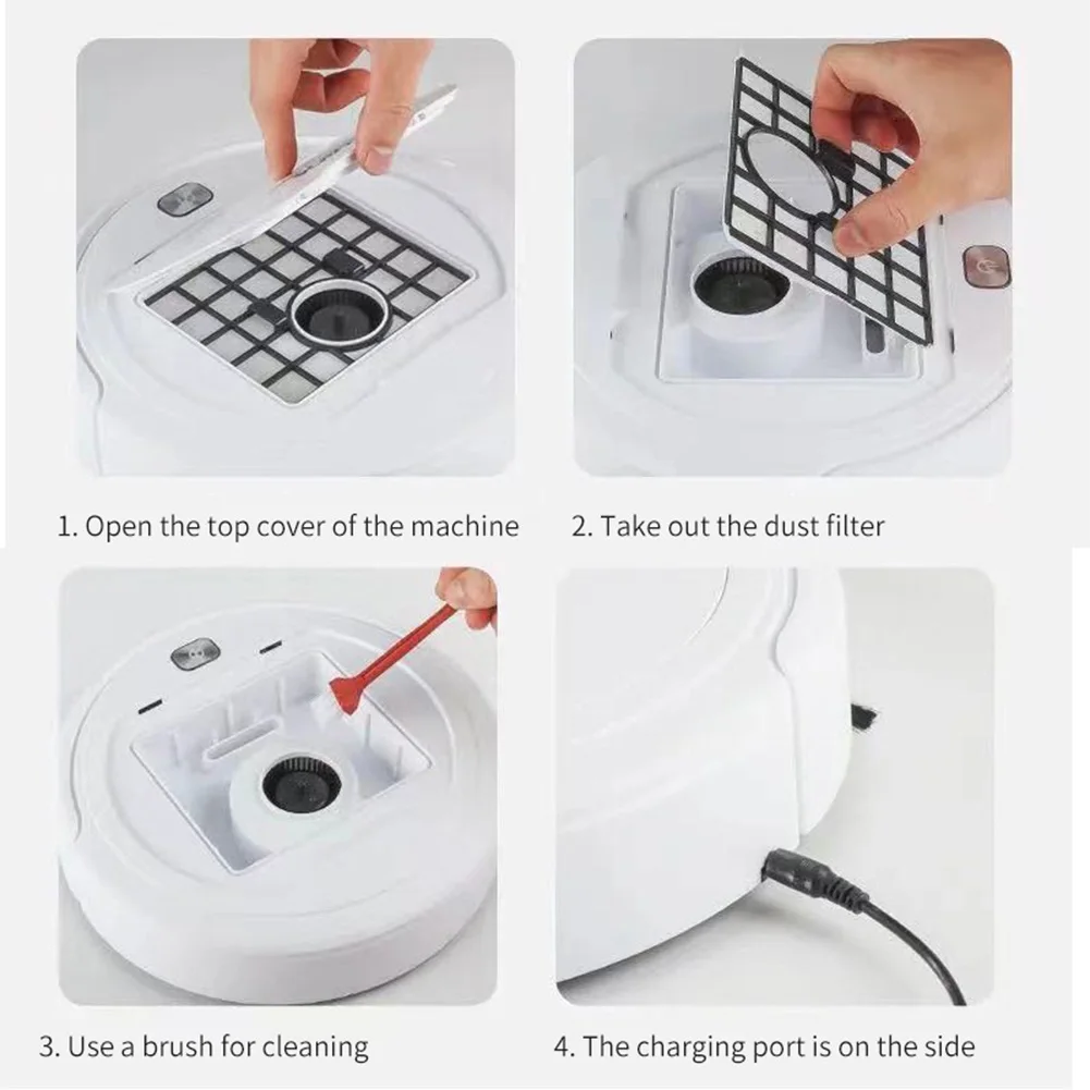 Автоматический Пылесос С Зарядкой Через USB 1000 Па