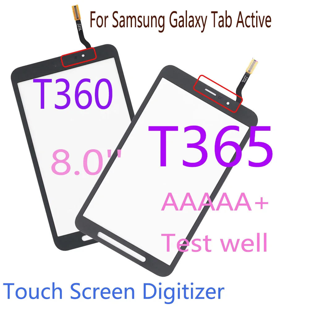 8.0'' Touch for Samsung Galaxy Tab Active 8.0 SM-T360 T360 SM-T365 T365 Touch Screen Digitizer Sensor Glass Panel Replacement