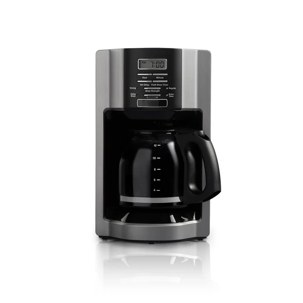 

Programmable Coffeemaker, Brew, Brushed Metallic