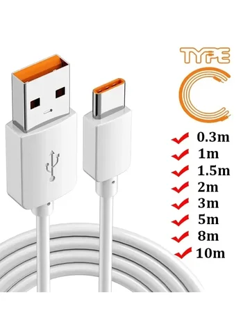 12/10/8/6/5/3/2/1/0,3 метра удлиненные кабели для быстрой зарядки USB-кабель для передачи данных типа C для Samsung Huawei Android USB C провод для зарядного устройства