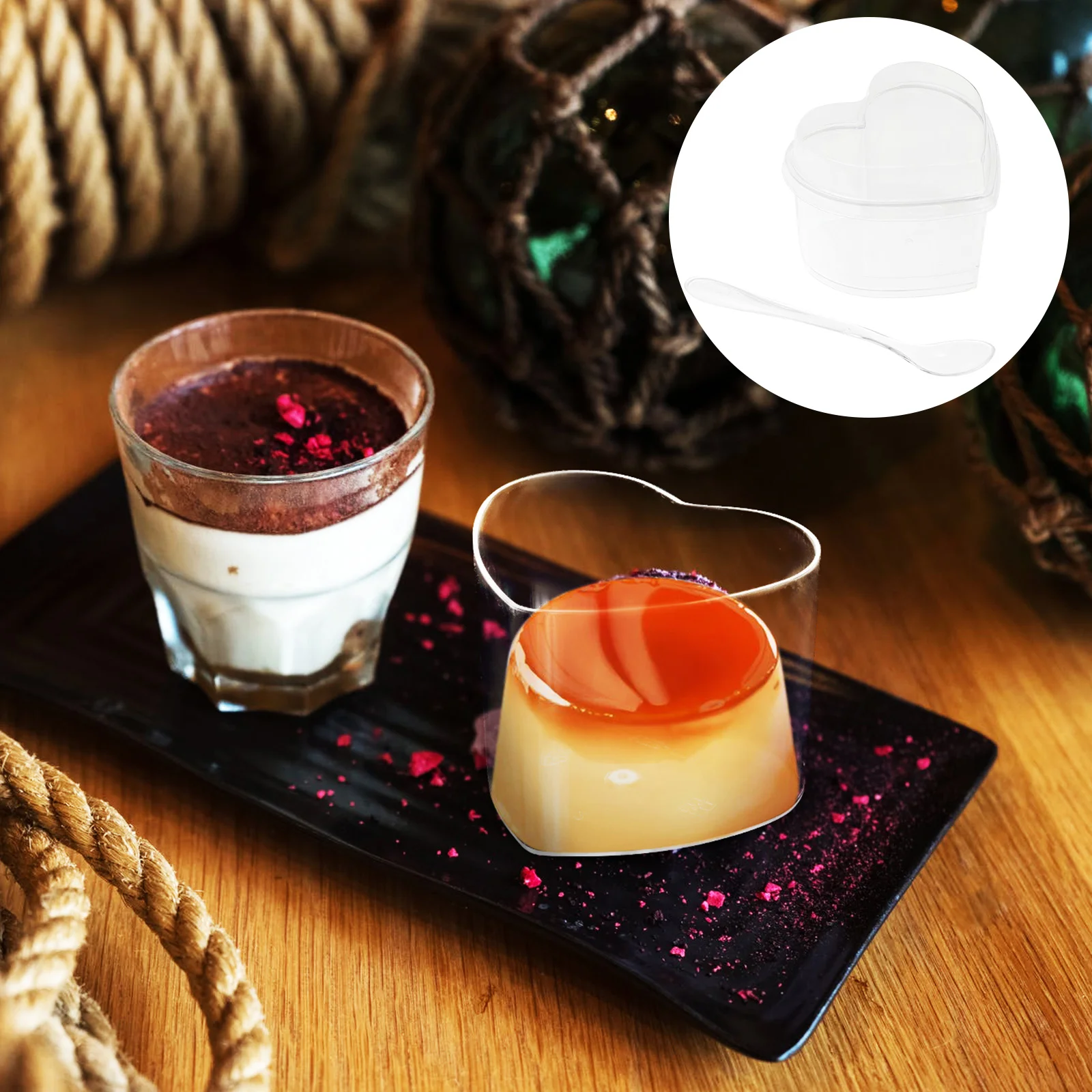 

Cups Heart Dessert Glasses Parfait Appetizer Bowls Cup Mini Serving Tumblershooters Samplers Yogurt Mousse Chocolate Shot Shaped