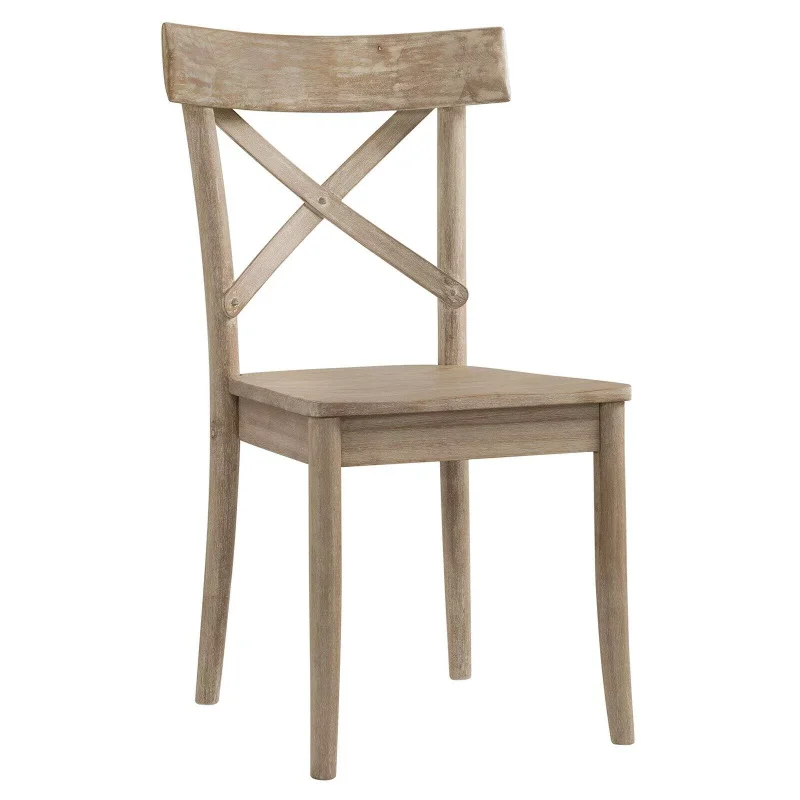 

Picket House Furnishings Keaton Cross Back Wooden Dining Chair - Set of 2 chairs restaurant chair