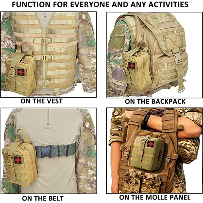 Tactical First Aid Kits Medical Bag Emergency Outdoor Army Hunting Car Emergency Camping Survival Tool Military Pouch