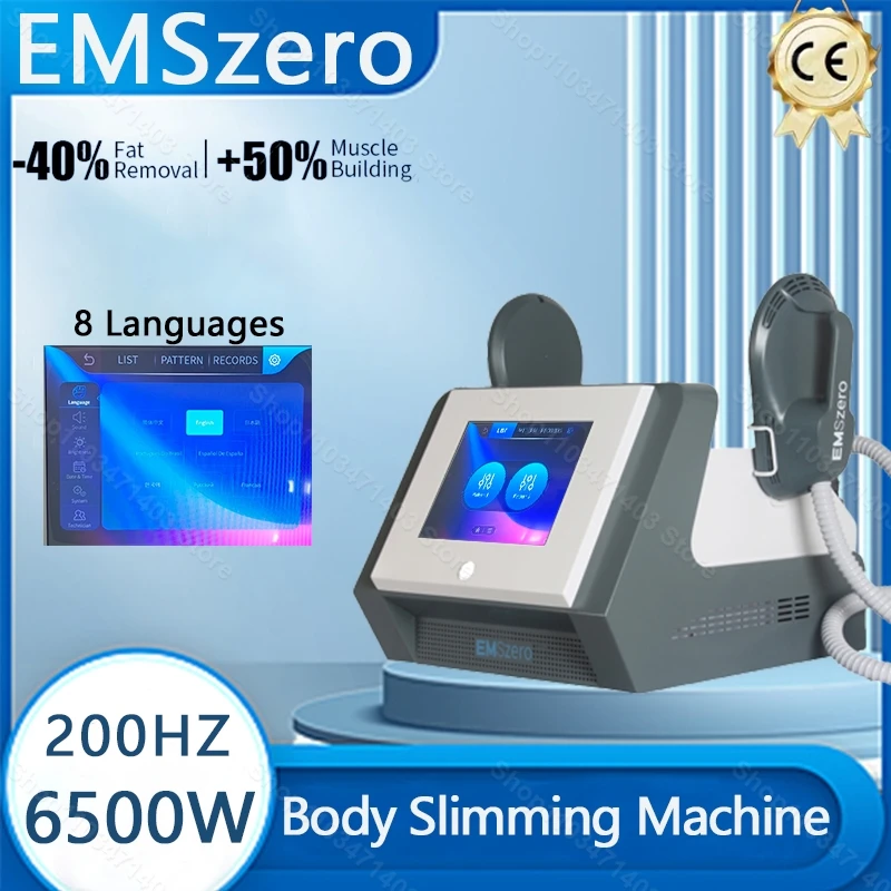 EMSzero Neo 6500 Вт 15Tesla RF снятие жира контурная стимуляция мышц устройство для лепки