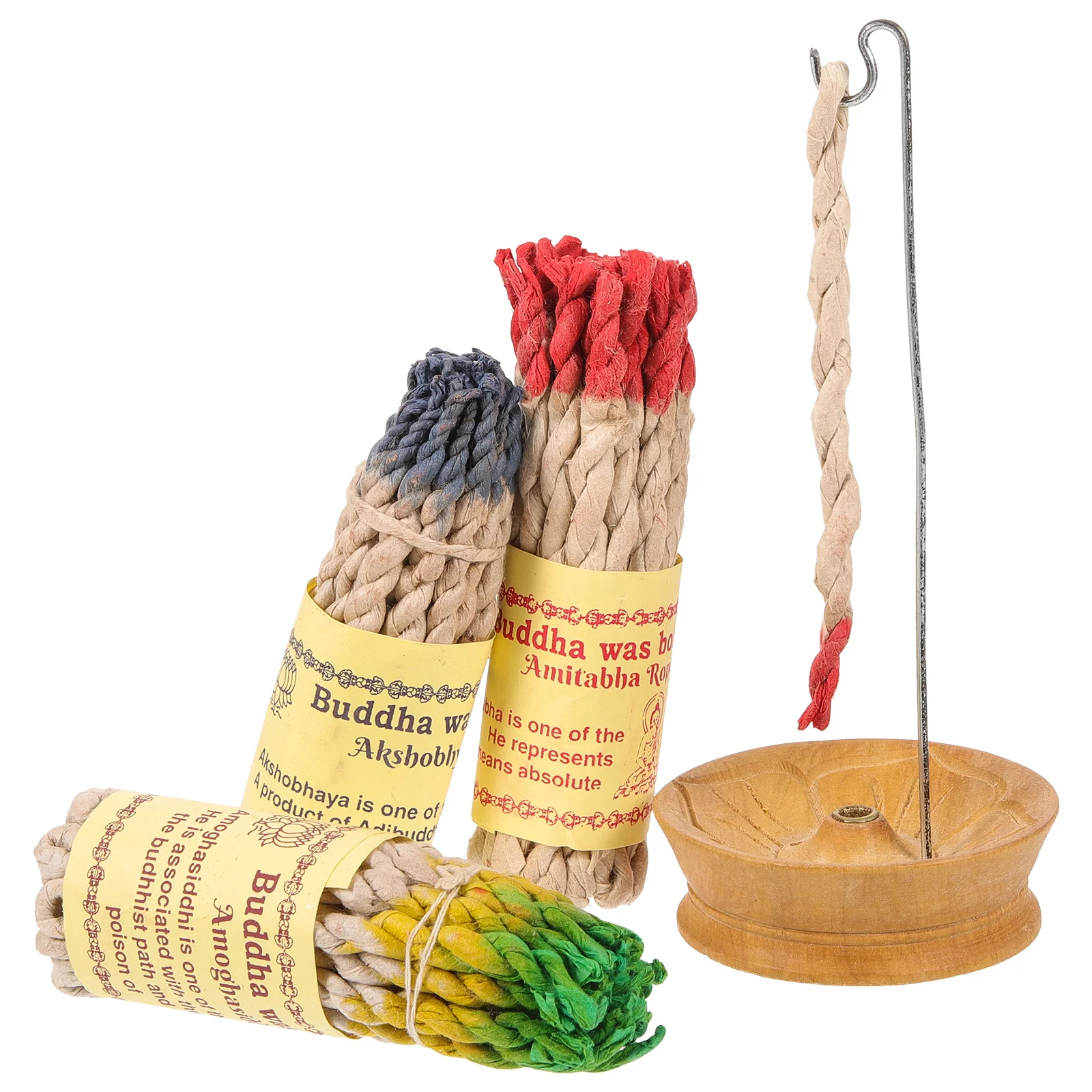

1 Set Tibetan Rope Incenses Fragrance Rope With Rope Holder for Home Office