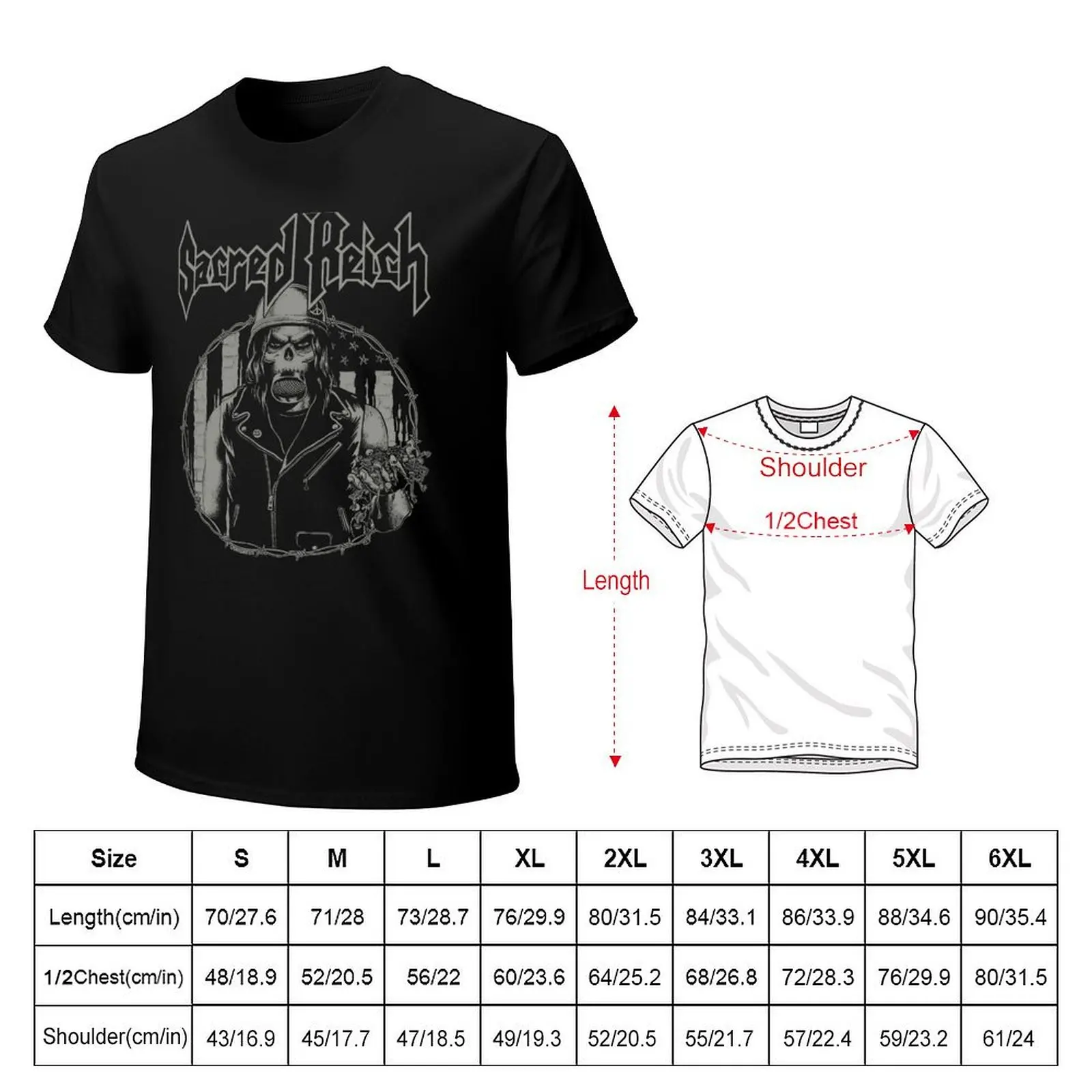 Фото Футболка Sacred Reich, повседневная, свободного кроя. №2