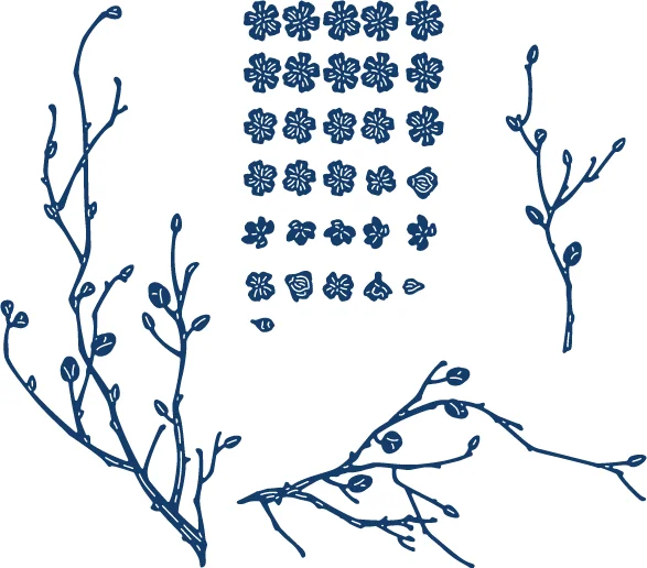 

Chinoiserie Branch Metal Cutting Dies Scrapbook Diary Decoration Stencil Embossing Template DIY Greeting Card Handmade