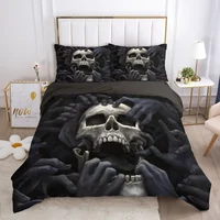 Skull Deadpool Duvet cover set 240x220 200x200 Bedding set Twin Queen King Double Bed linens Quilt cover Bedclothes Big hand