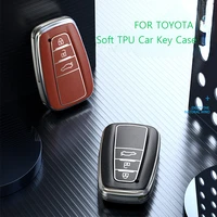 soft tpu car key case fob cover shell for toyota prius camry corolla chr c hr rav4 altis land cruiser prado keychain accessories
