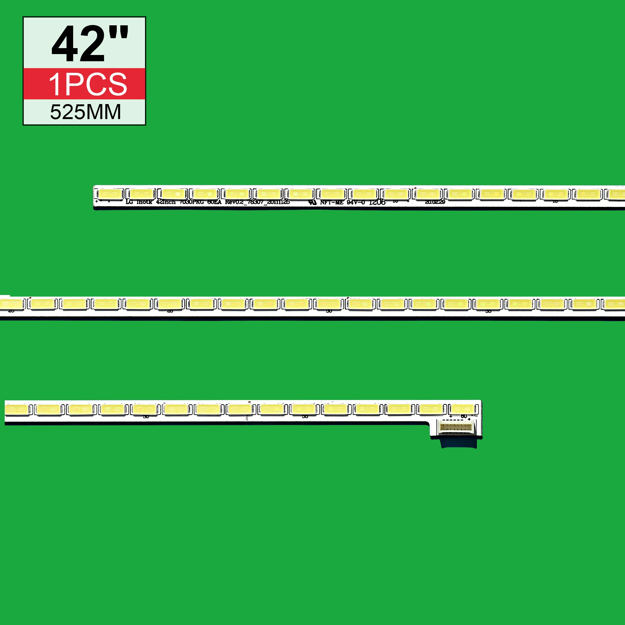 

New 3 PCS/lot 60LED 525mm LED backlight strip for LIG 42LS570T T420HVN01.0 74.42T23.001-2-DS1 74.42T23.001