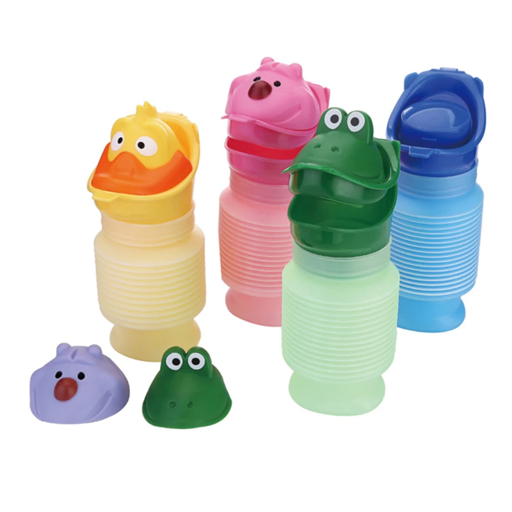 

Портативный дорожный туалет, мультяшная бутылка, детский уличный туалет, горшок для тренировок, детский писсуар, взрослый автомобиль, туале...