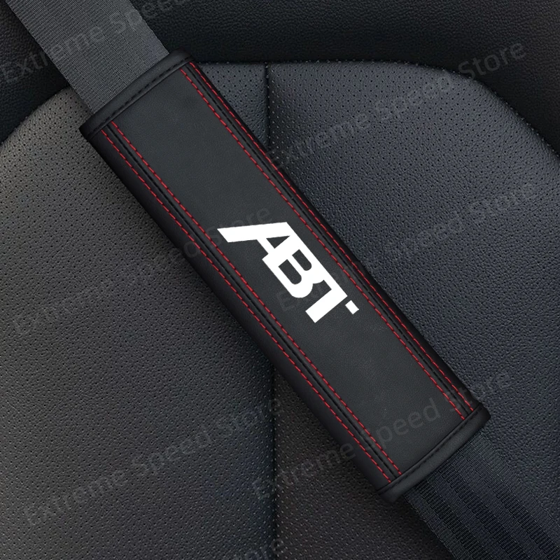 Для ABT Sport Line Эмблема Golf R32 R36 Skoda SEAT Кожаный автомобильный ремень безопасности
