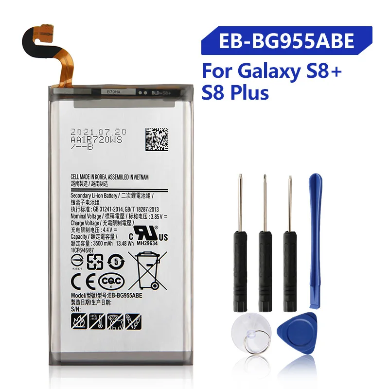 

Replacement Battery For Samsung Galaxy S8 Plus G9550 G955 GALAXY S8Plus S8+ SM-G9 SM-G955 EB-BG955ABA EB-BG955ABE