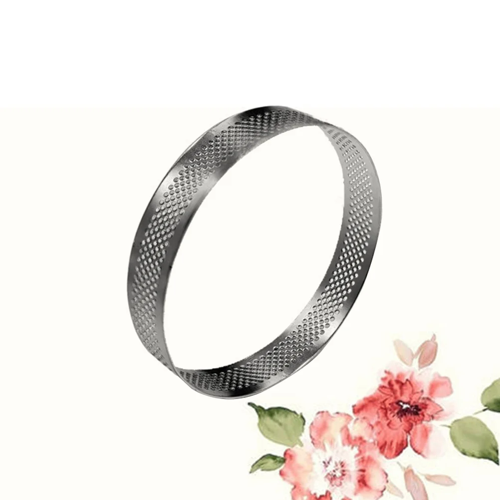Stainless Steel Porous Ring Pie Cake Mould Tools Cake Muffin Mousse Ring Molds 4.5CM