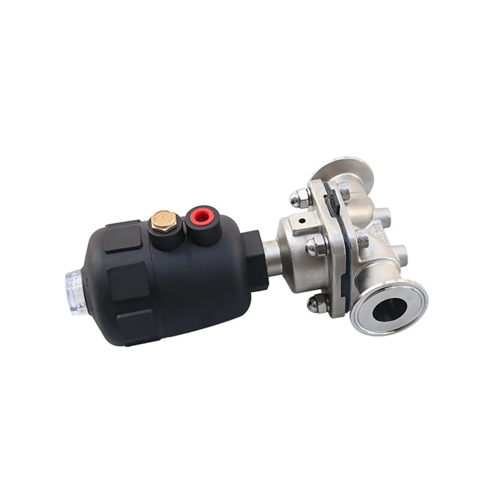 Фото DN8/10/15/20/25/32/40/50 x 1.5" Tri Clamp Sanitary Diaphragm Valve Pneumatically Actuated SUS 316L Stainless Homebrew Обустройство DN8/10/15/20/25/32/40/50 x 1.5" Tri Clamp Sanitary Diaphragm Valve Pneumatically Actuated SUS 316L Stainless Homebrew Обустройство