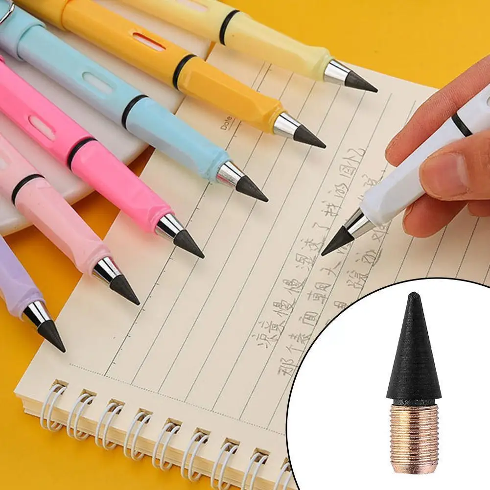 

Eternal Pencil Replacement Pen No Ink Unlimited Without Eraser Sharpening The Dust-free School Supplies Pen Writing Ti Q0n8