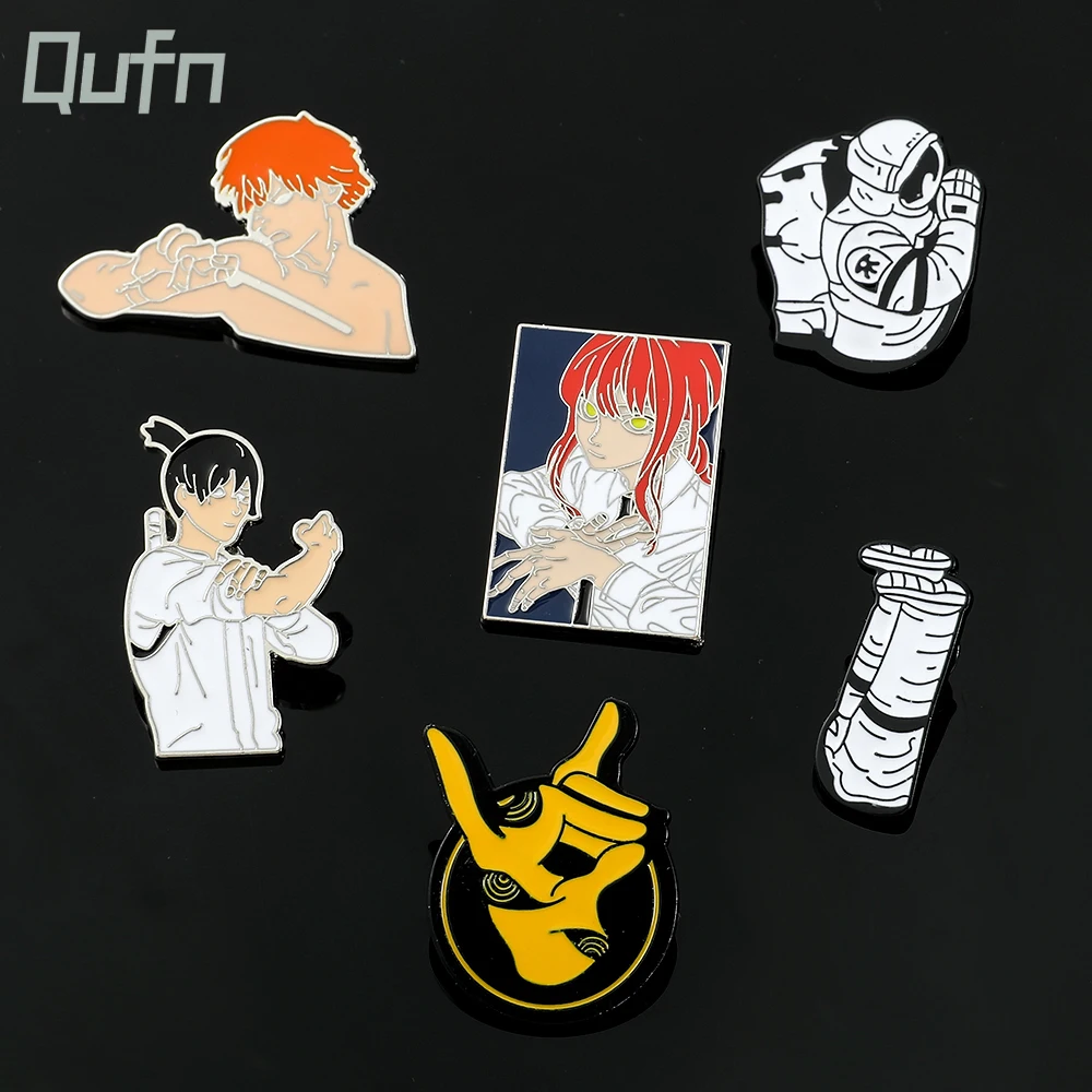 

Cartoon Chainsaw Man Pin Brooch Denji Makima Hayakawa Aki Enamel Brooches Badge Lapel Pin Jewelry Accessories Kids Gift for Fans