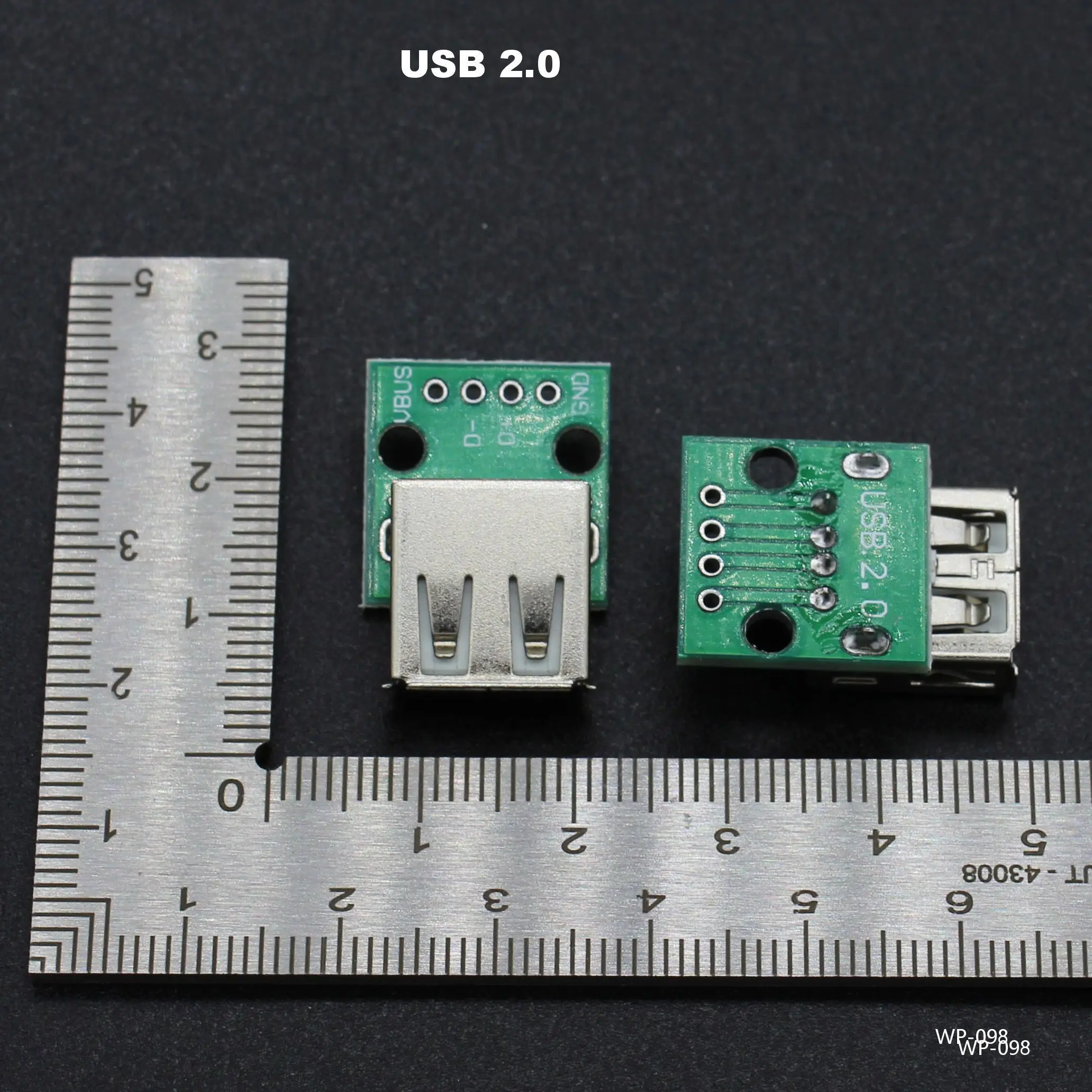 2 шт.-20 шт., USB-коннектор для печатной платы, 2,54 мм