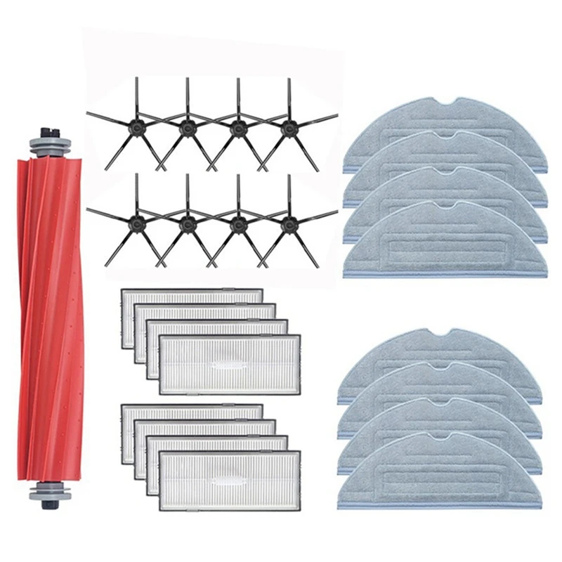 

Promotion!Main Side Brush Hepa Filter Mop Cloth Accessories For Roborock S7 T7S T7 Plus Vacuum Cleaner Spare Parts