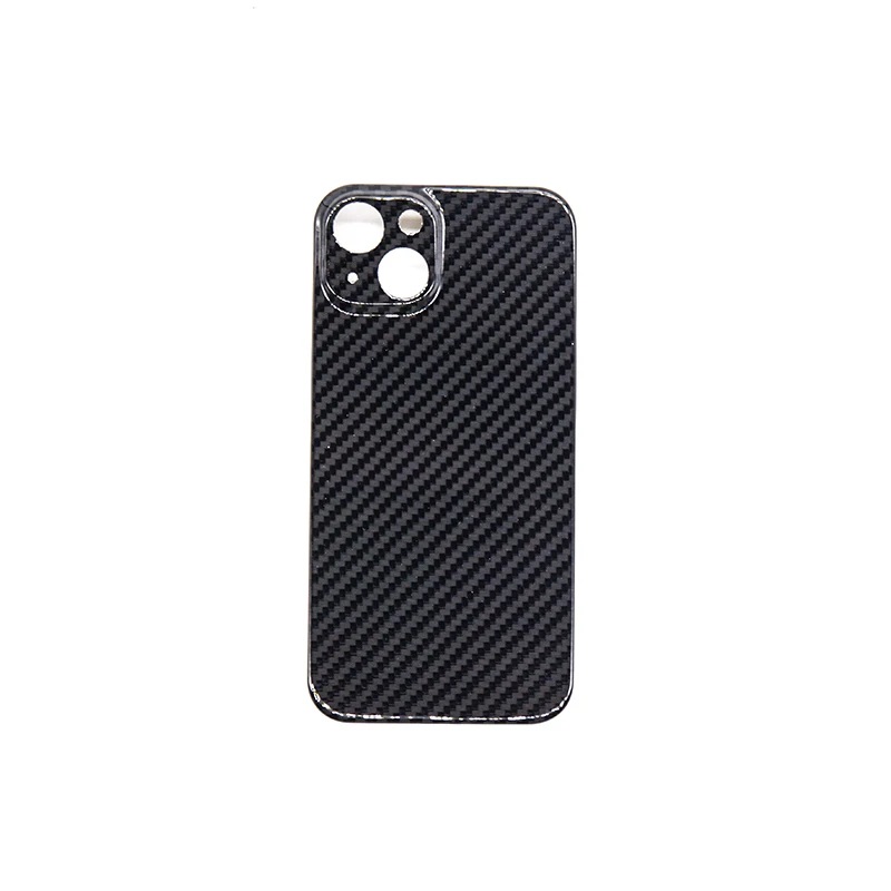 

Phone cover iPhone13 carbon fiber bright black precision hole earthquake fashion waterproof advanced carbon fiber iPhone13 shell