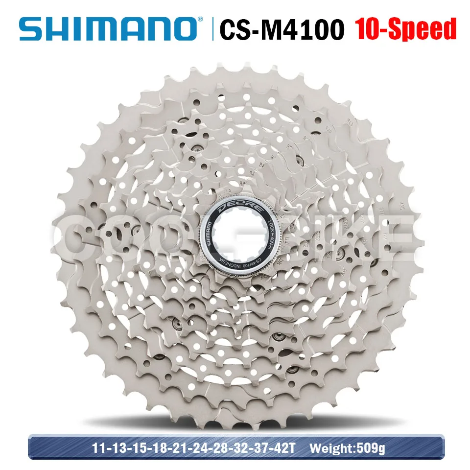 Фото Shimano 10s M4100 Deore Groupset MT510 Шатуны SL-M4100 RD-M4120 CS-M4100 Кассетная звездочка Sunshine HG54 Цепь MTB Велосипед №5