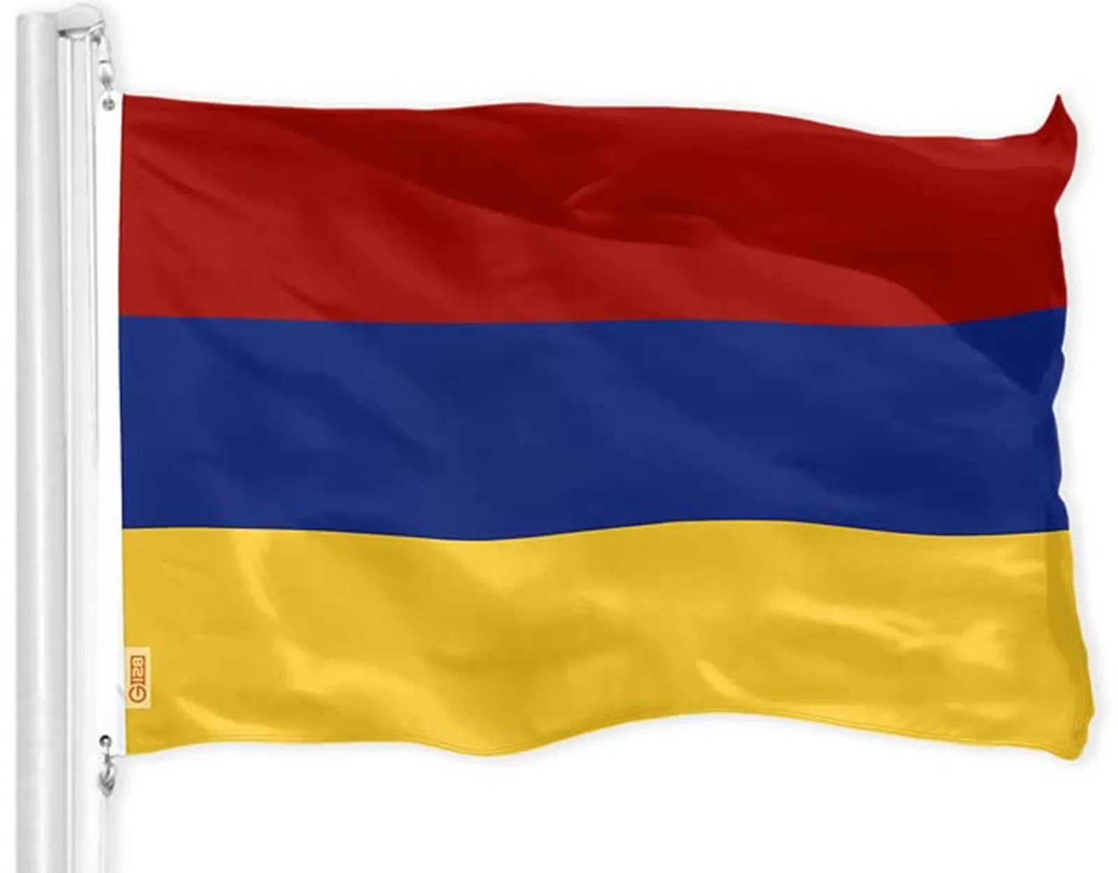 

Armenia 1990 Flag Bagratuni Artsakh Banner Artaxiad Kingdom Arshakuni Arsacid Dynasty Brass Grommets Indoor and Outdoor Decor