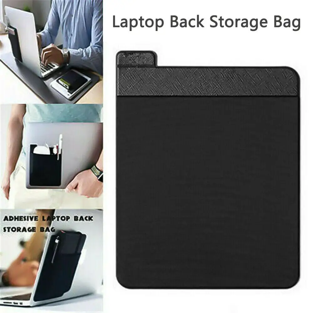 

2022 Hot Sale Adhesive Laptop Back Storage Bag Mouse Digital Hard Drive Laptop Accessories Organizer Pouch Bag Supplies