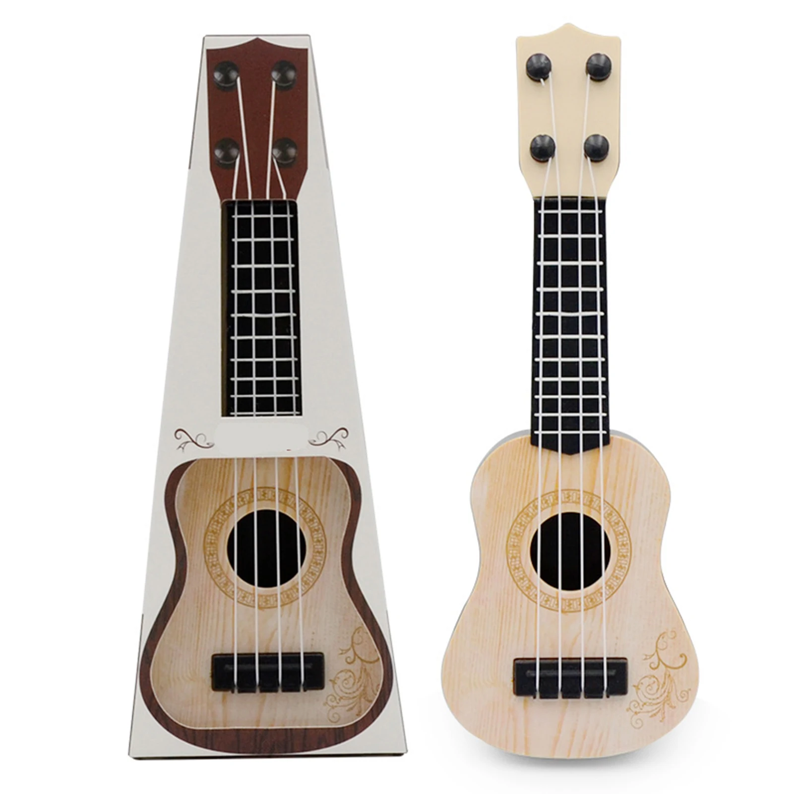 

Mini Children Simulation Wood Grain Ukelele Classical Guitar Toys Musical Instrument Education Interest Cultivation Toy