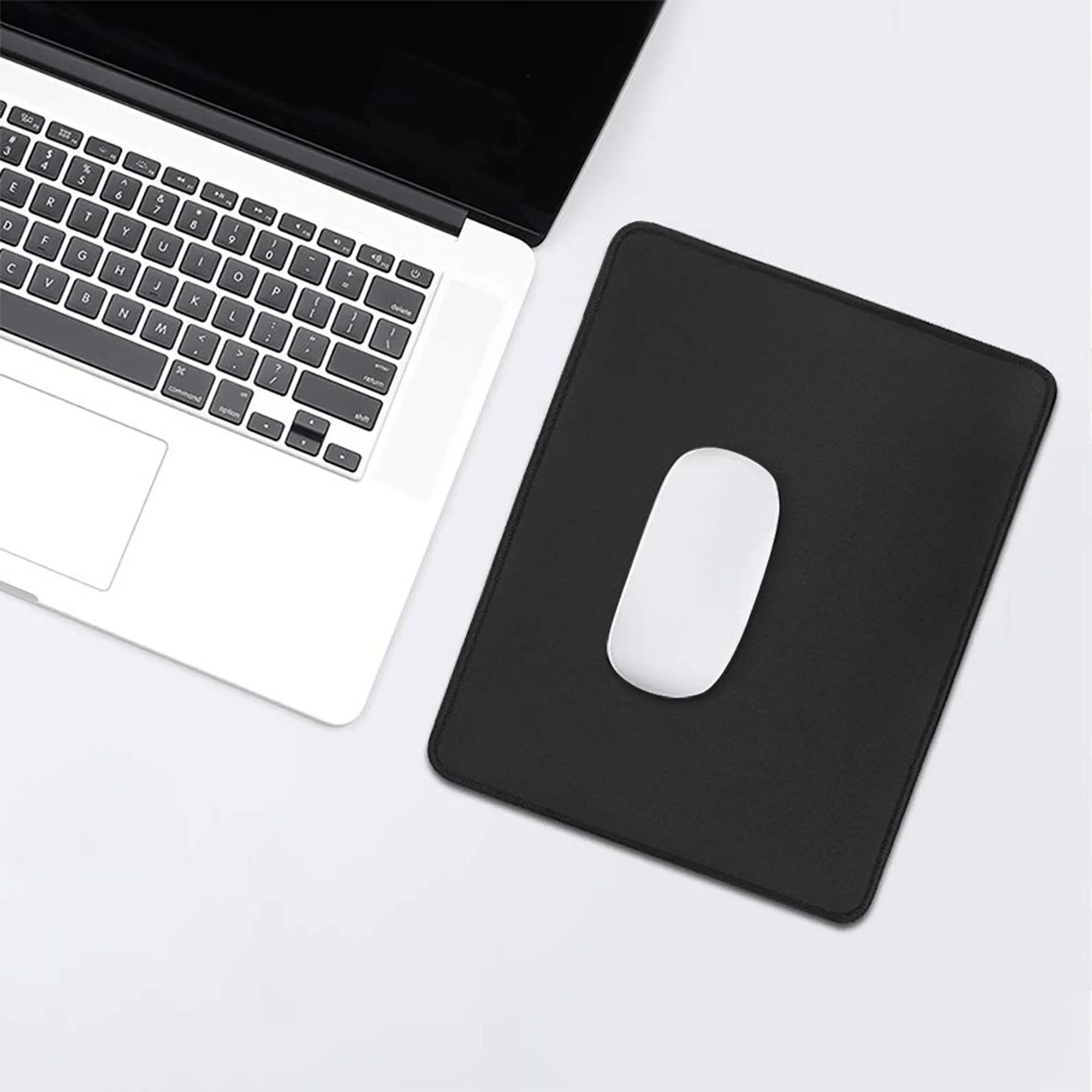 

Computer Office Keyboard Accessories Supplies Mouse Pads Square Anti-Slip Desk Pad Black Company Use Small Coaster Coffee Mats